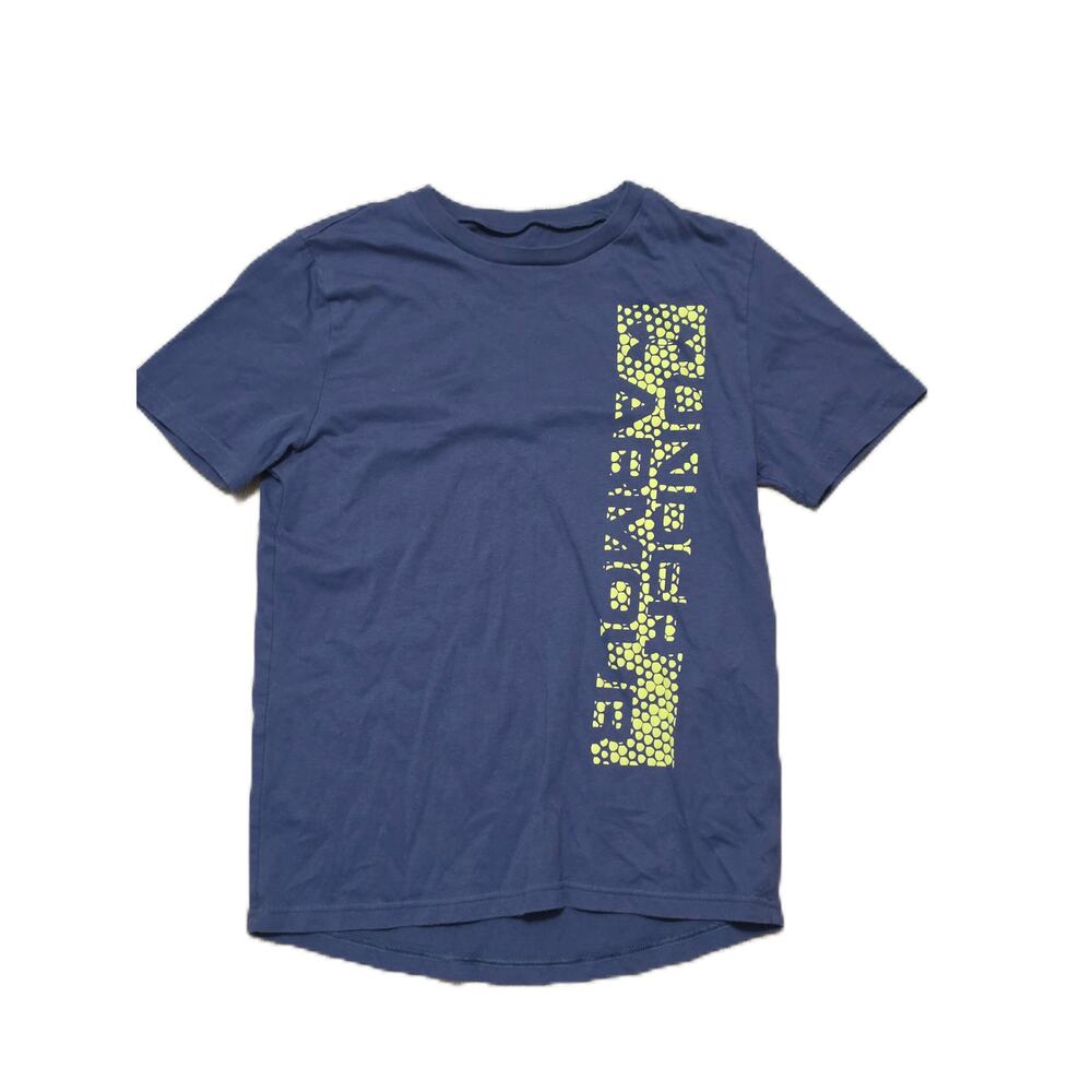 Under Armour Youth Large Graphic Tee – Blue/Neon – Excellent Condition